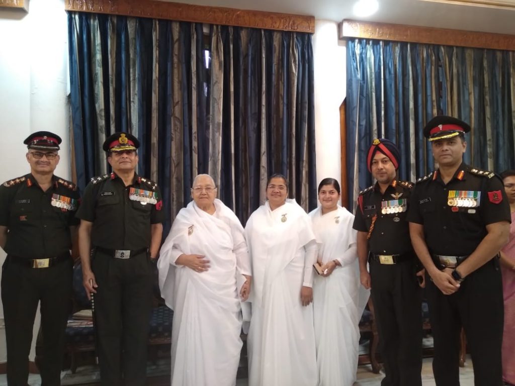 Respected B. K. Kamala didi meets with Army seniors at Raj Bhawan